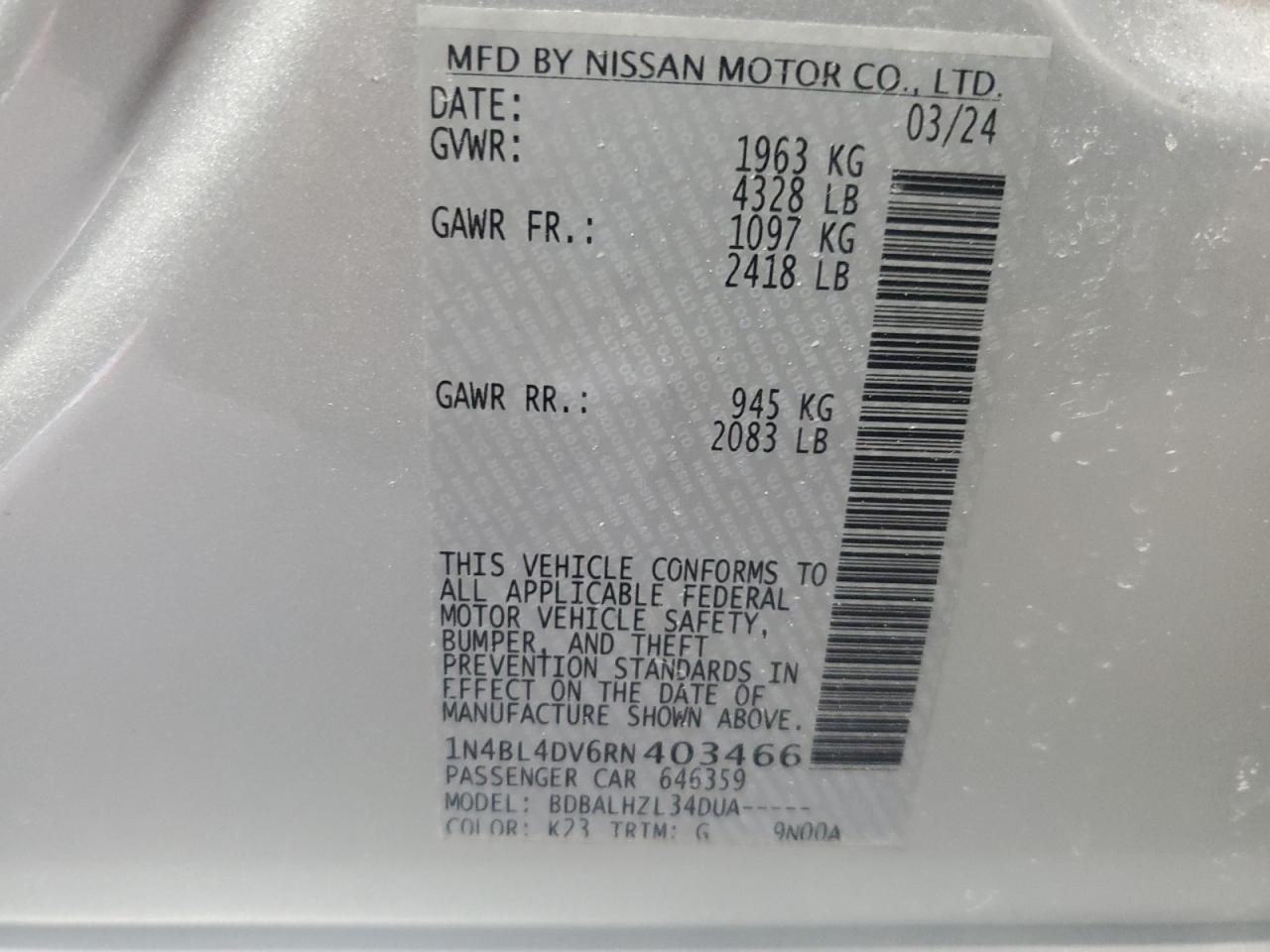 2024 Nissan Altima - Image 12