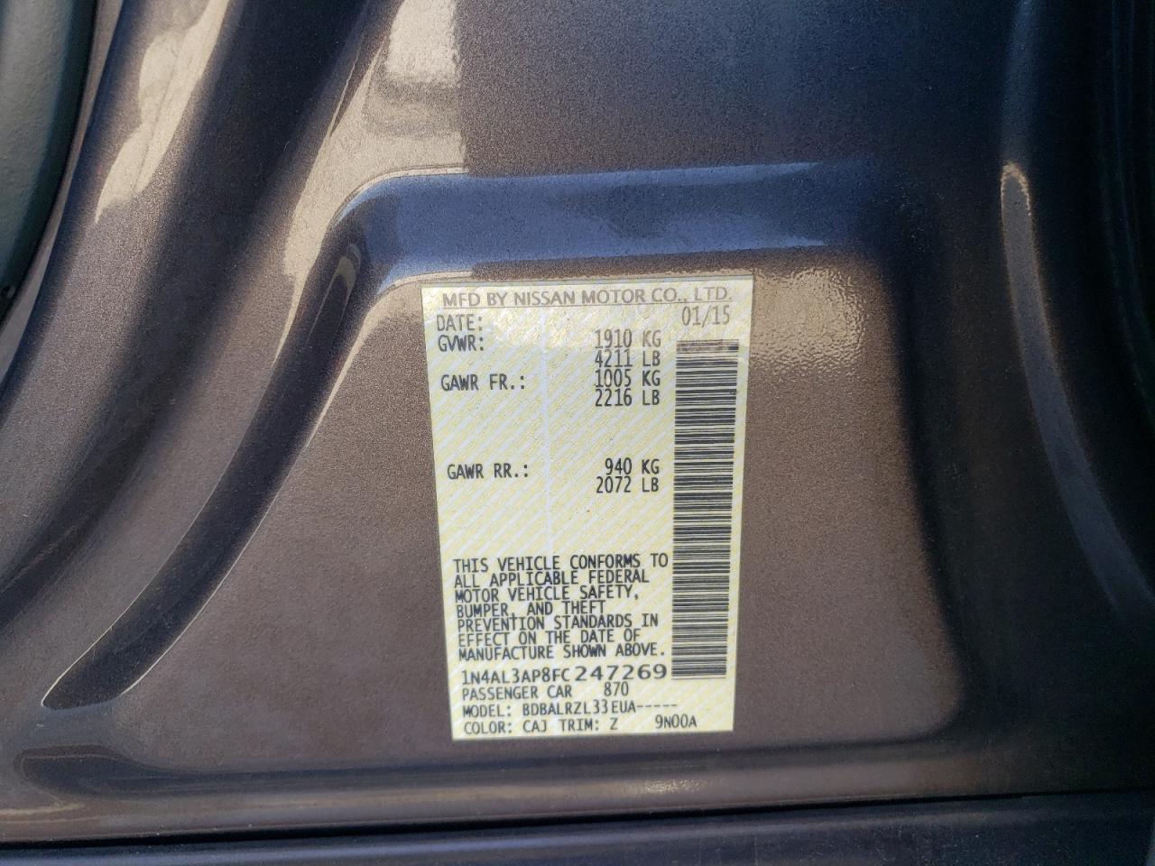 2015 Nissan Altima - Image 12