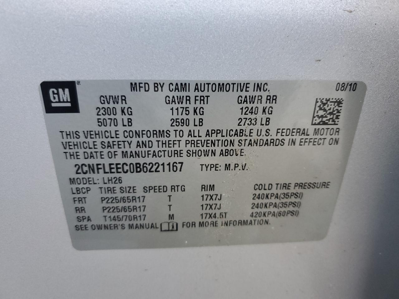 2011 Chevrolet Equinox - Image 16