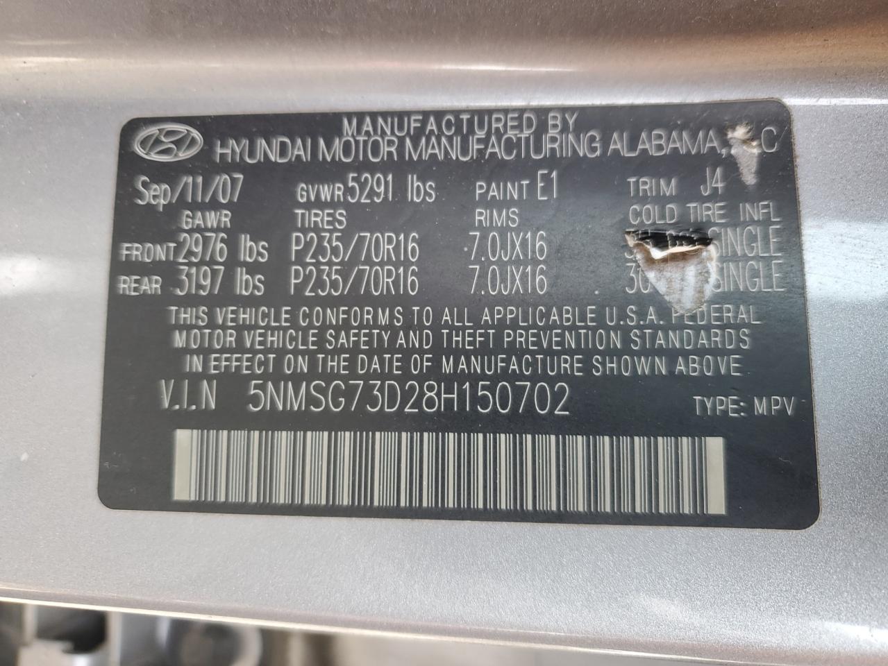 2008 Hyundai Santa Fe - Image 13