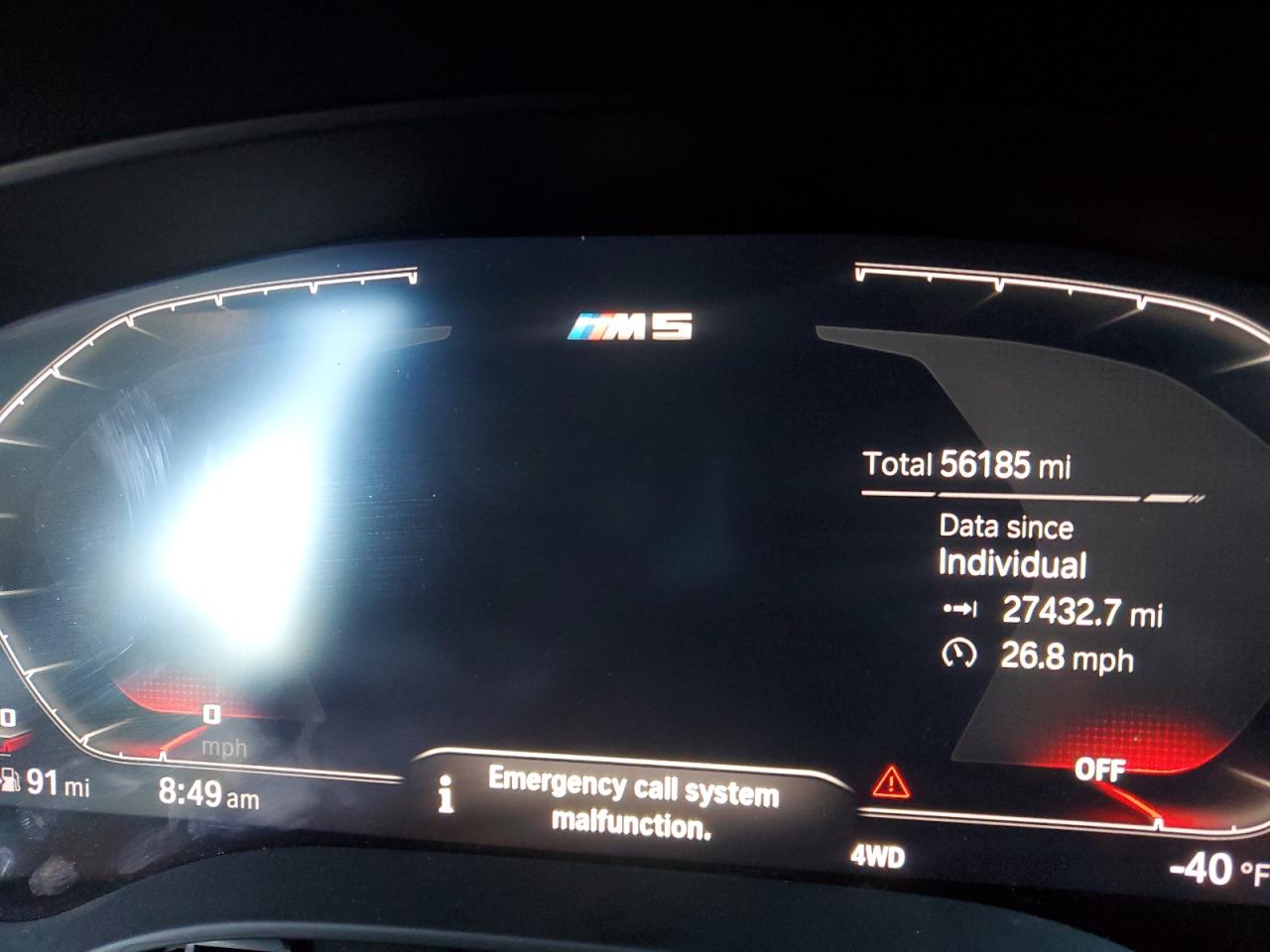 2020 BMW M5 Base VIN: WBSJF0C08LCD66155 Lot: 46107325