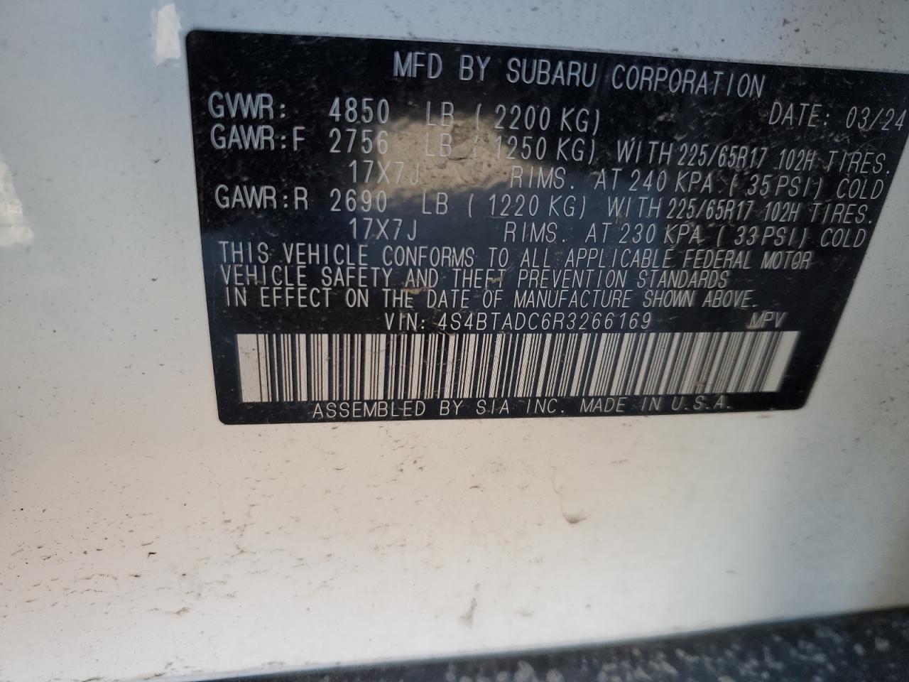 2024 Subaru Outback - Image 13