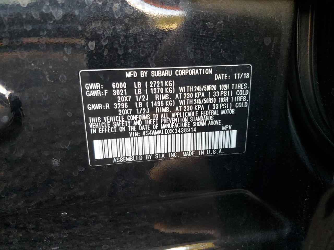 2019 Subaru Ascent - Image 13