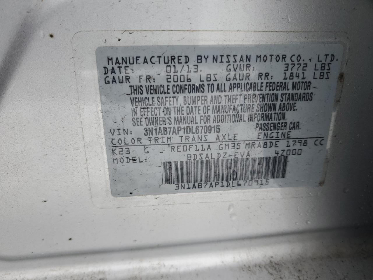 2013 Nissan Sentra - Image 13