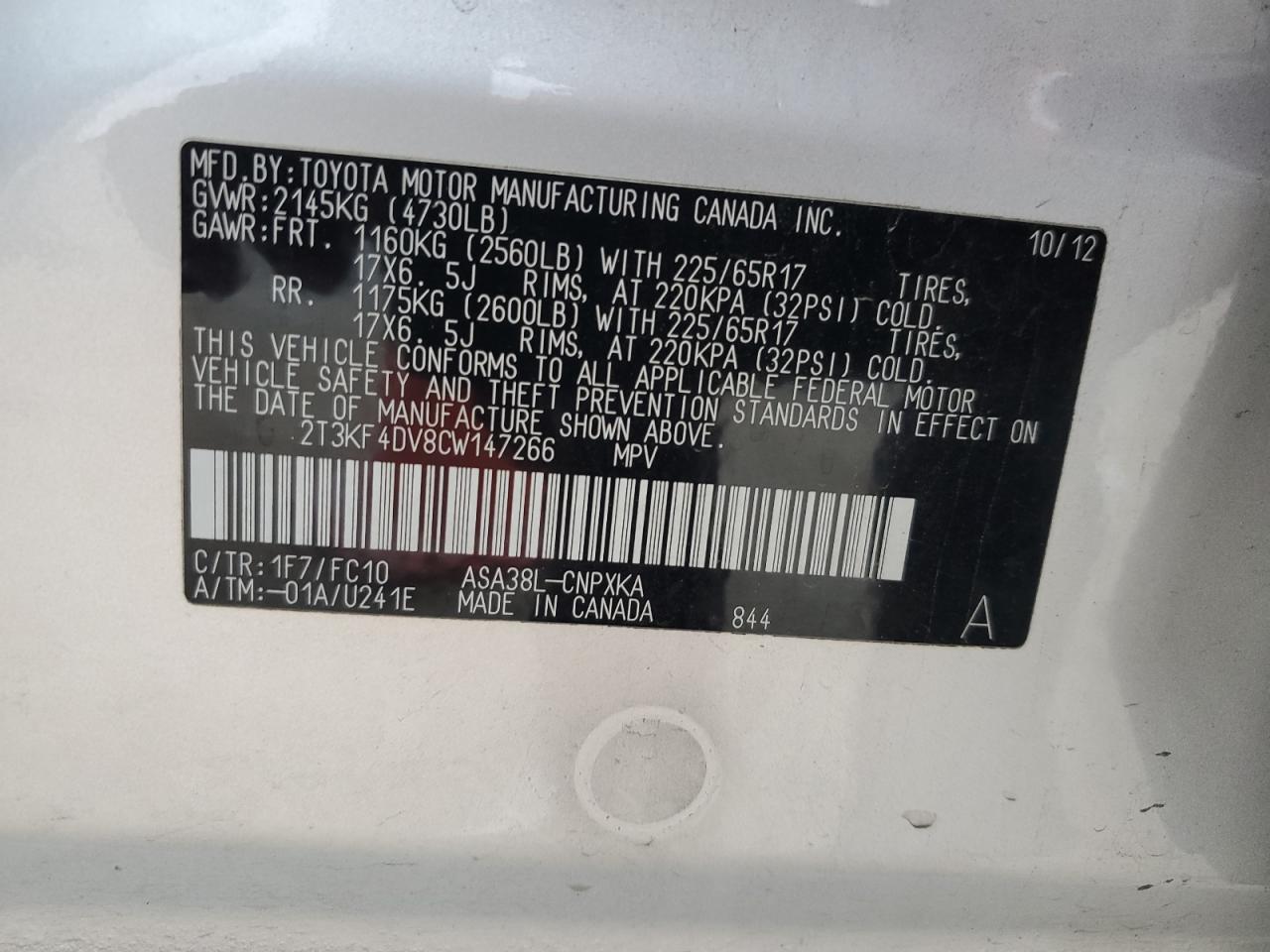 2012 Toyota RAV 4 - Image 14