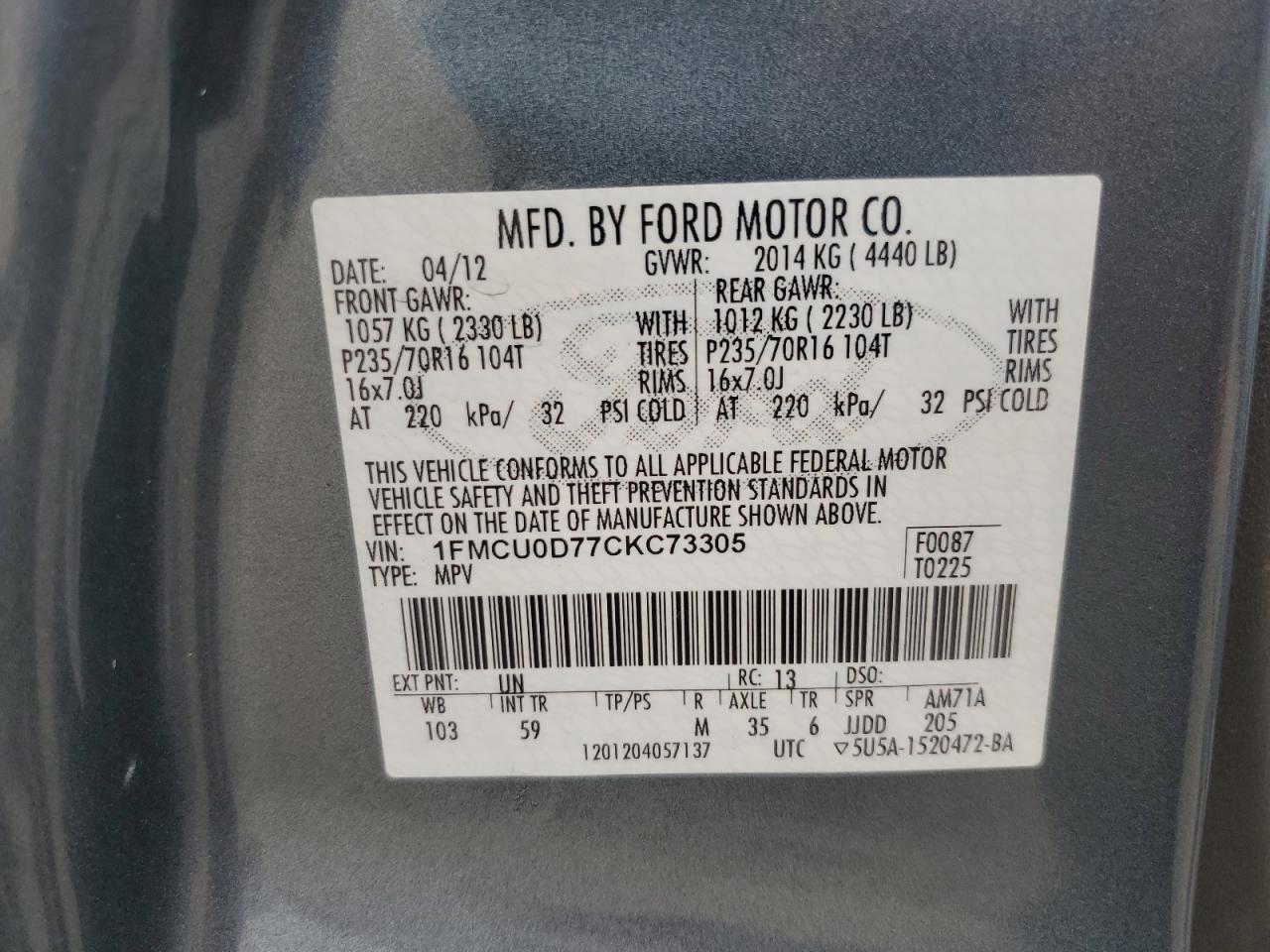 2012 Ford Escape - Image 16