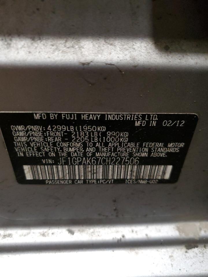 2012 Subaru Impreza - Image 12