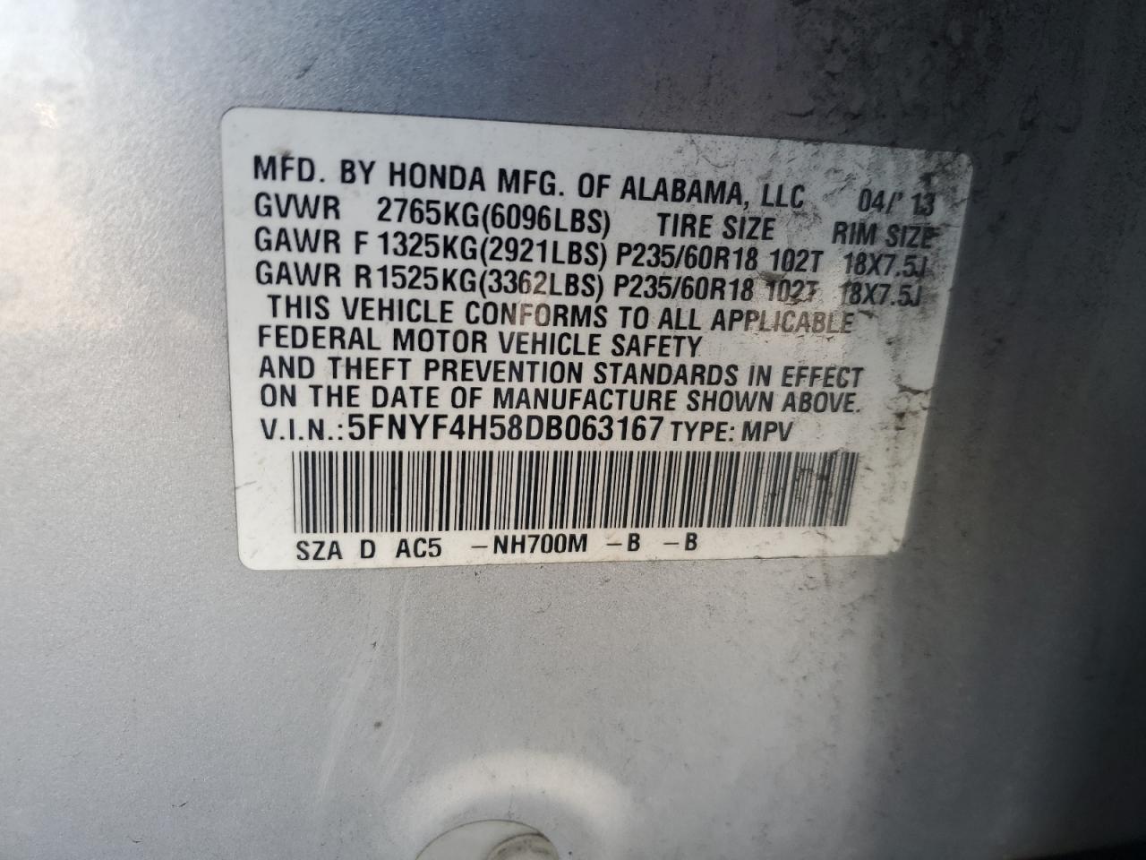 2013 Honda Pilot - Image 13