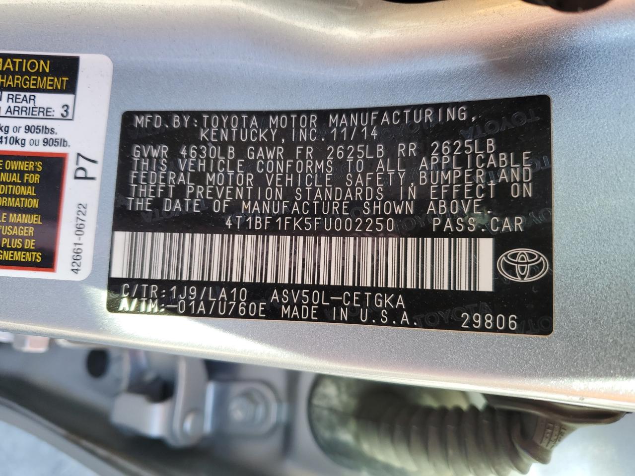 2015 Toyota Camry - Image 13