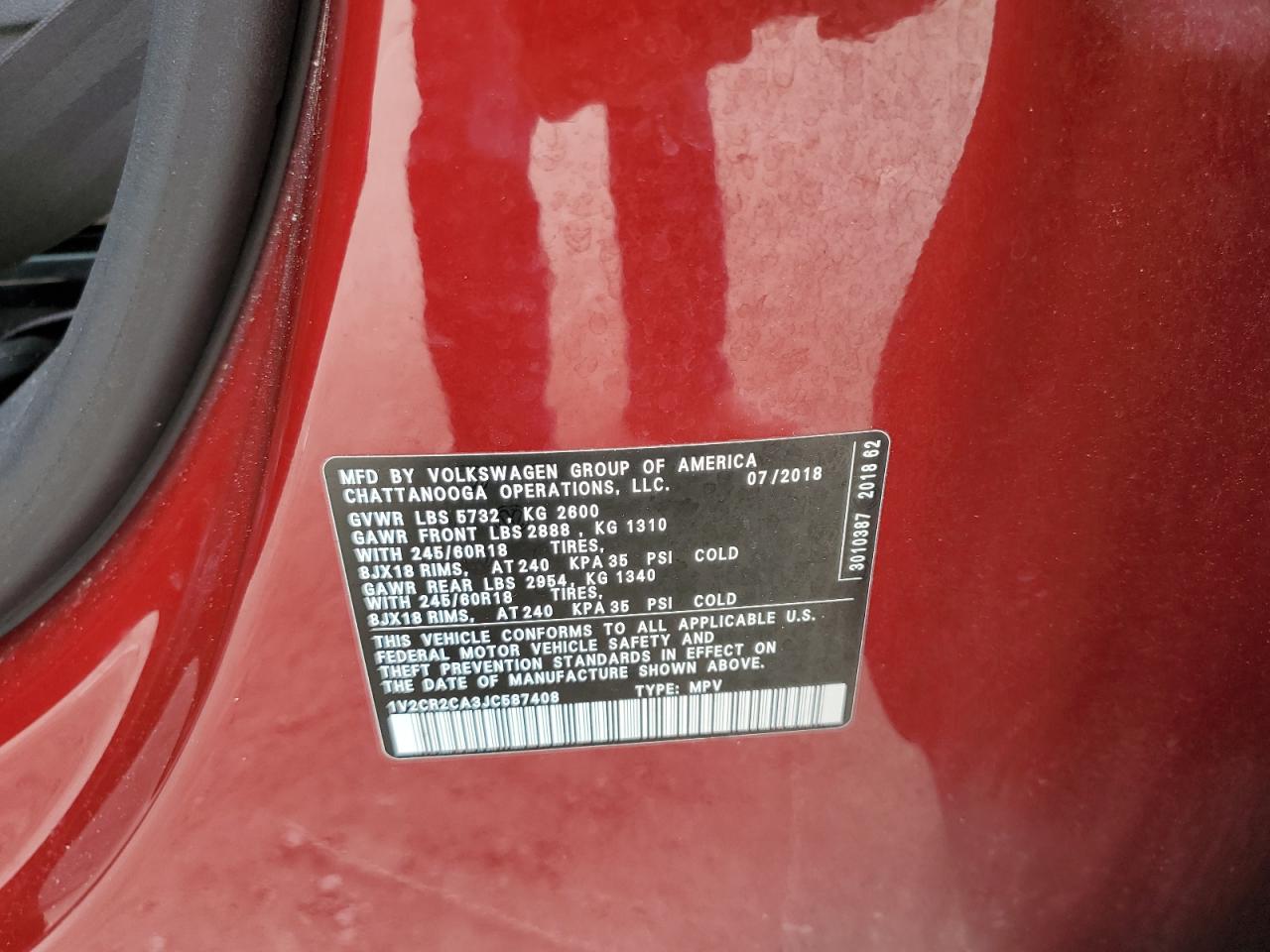 2018 Volkswagen Atlas - Image 14