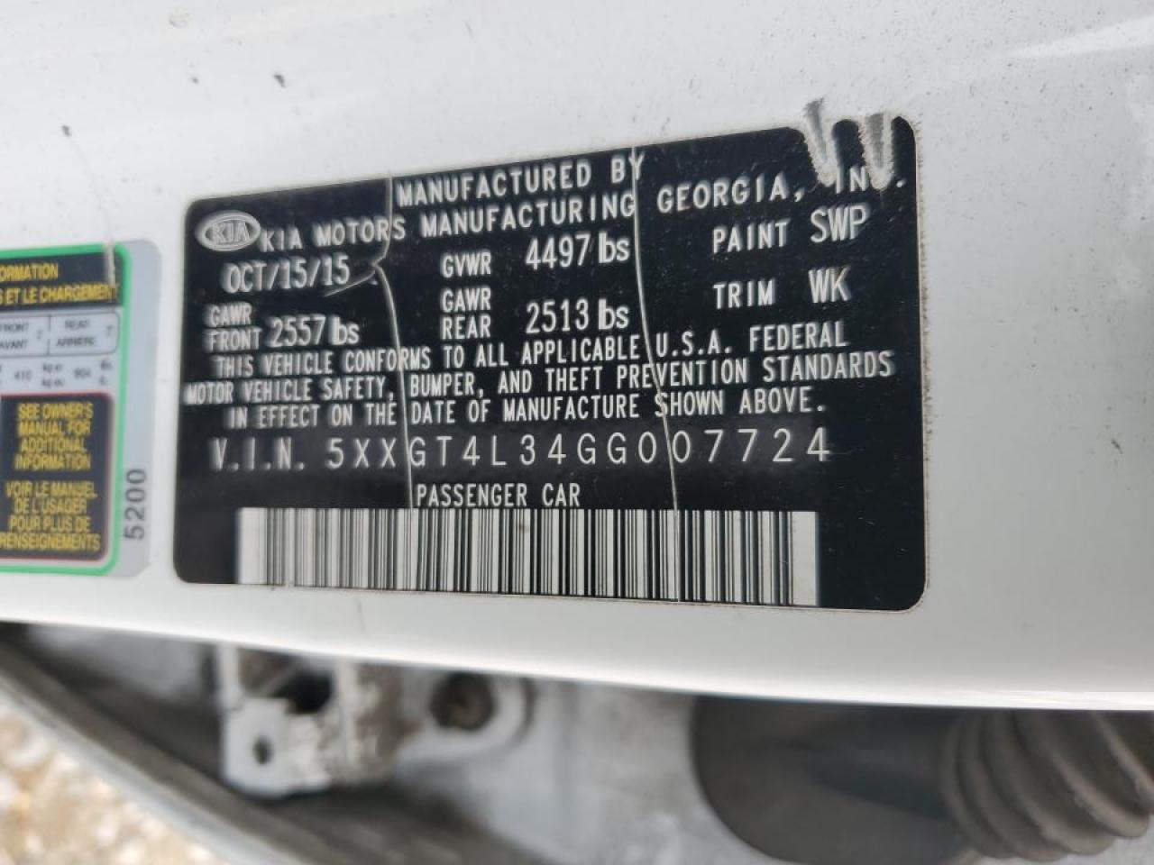 2016 Kia Optima - Image 14