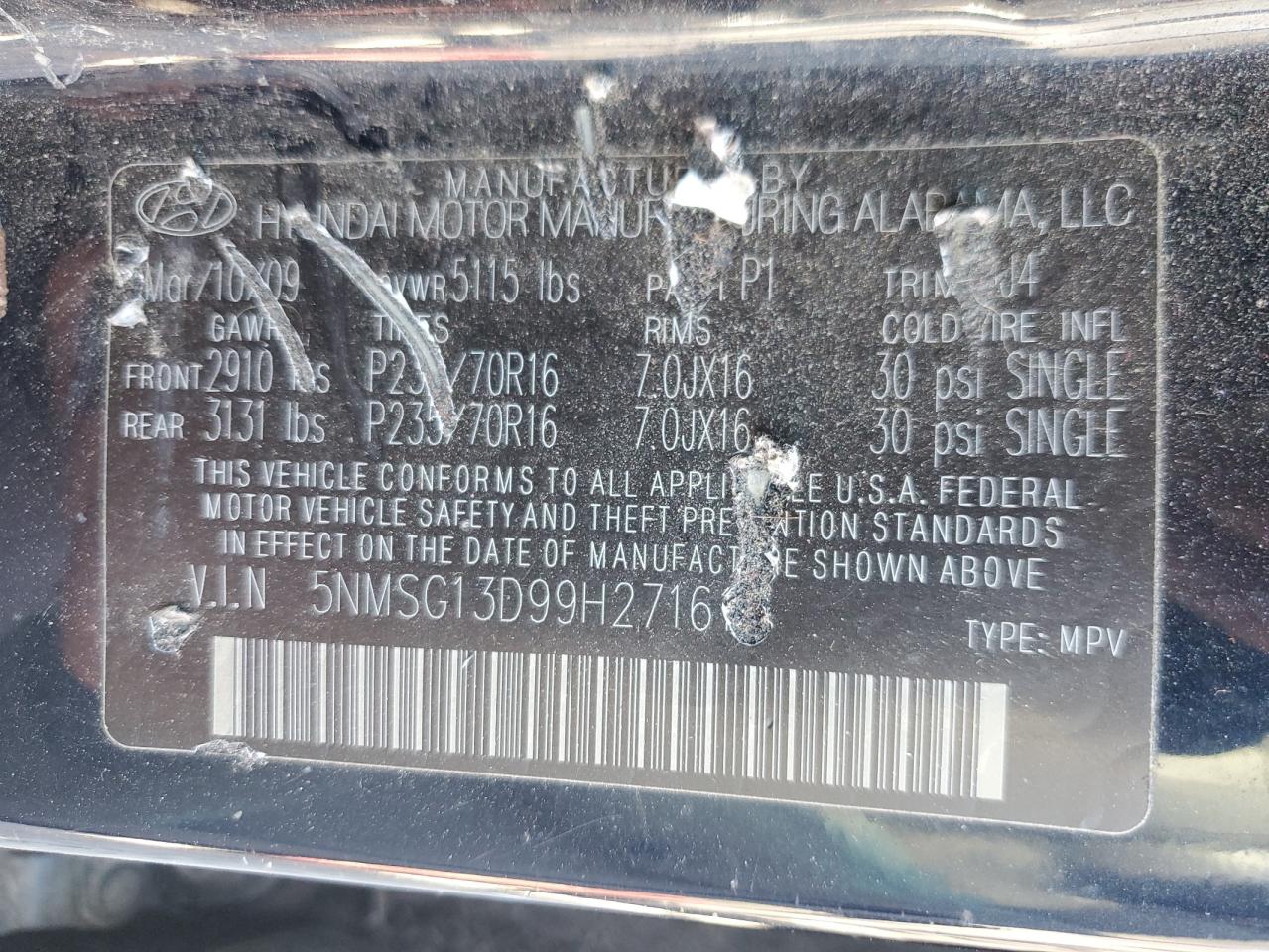 2009 Hyundai Santa Fe - Image 12