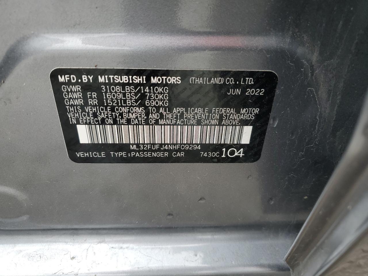 2022 Mitsubishi Mirage - Image 12