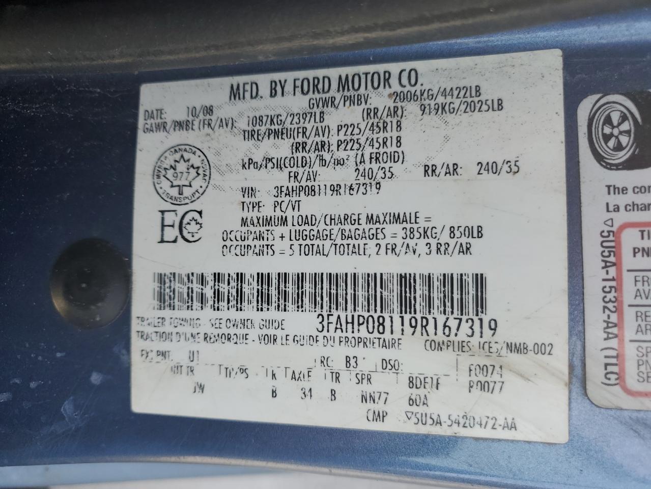 2009 Ford Fusion - Image 12