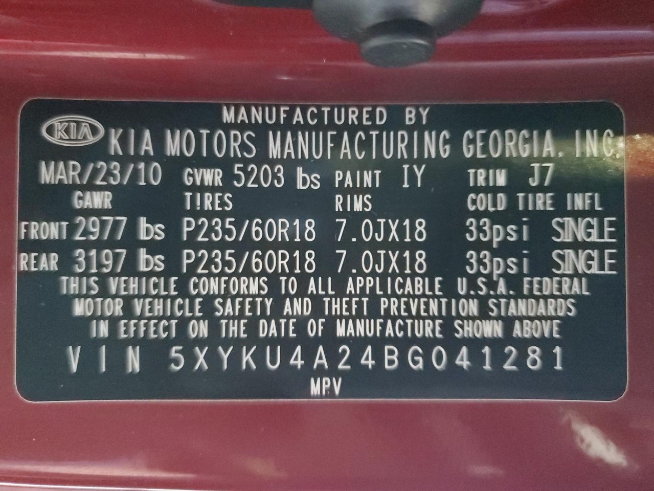 2011 Kia Sorento - Image 14