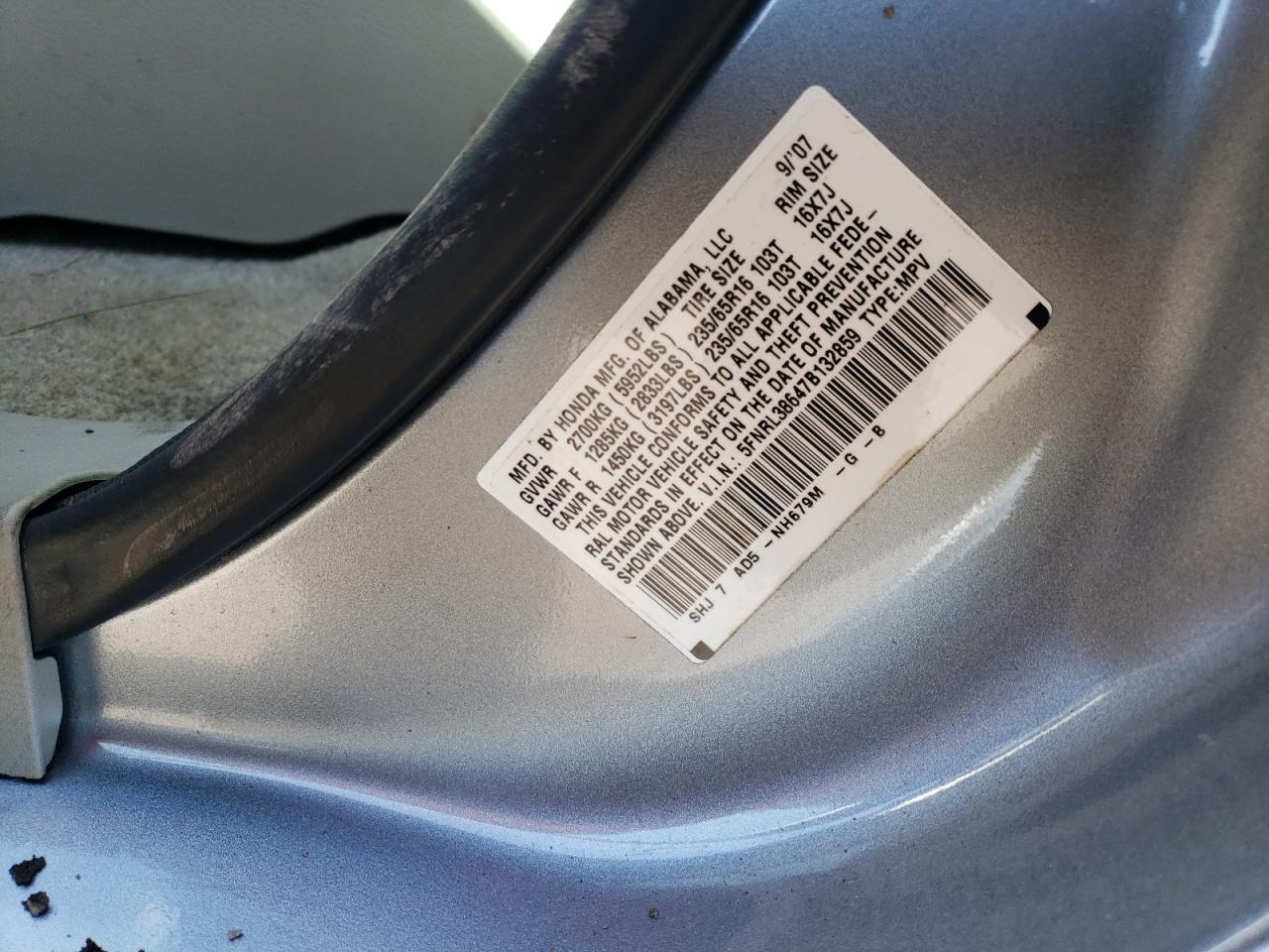 2007 Honda Odyssey - Image 13