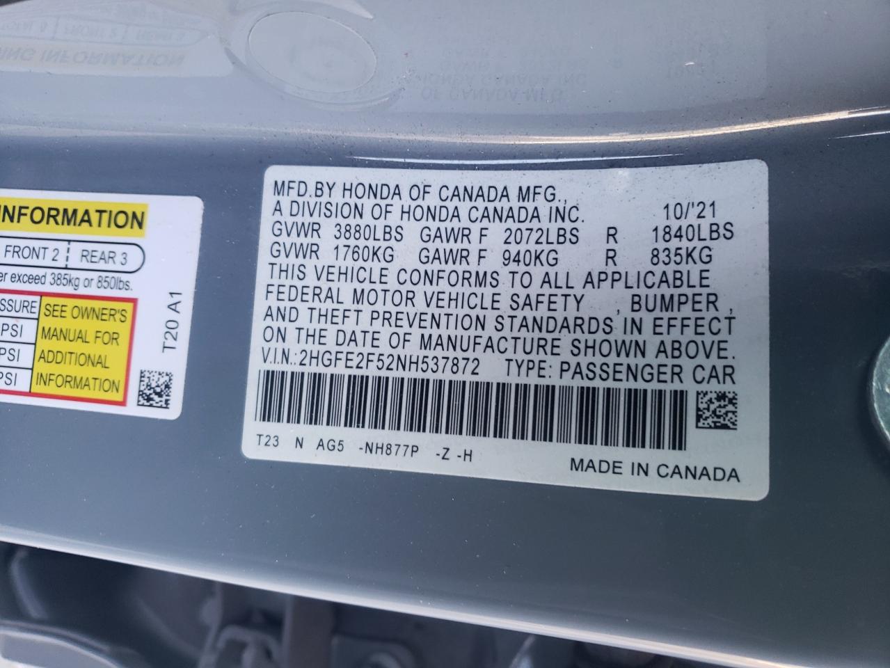 2022 Honda Civic - Image 12