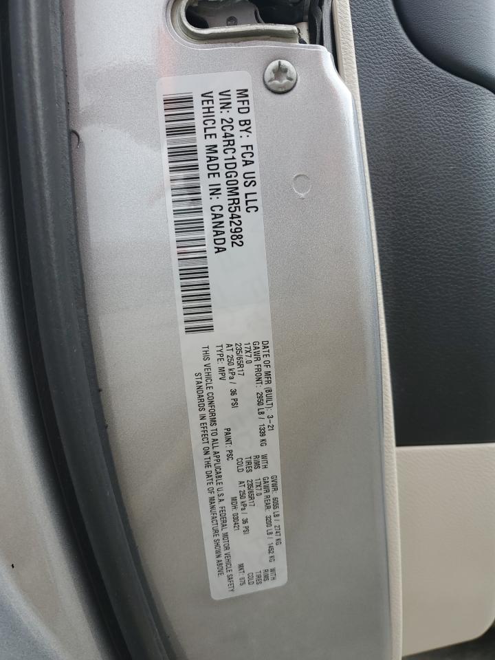 2021 Chrysler Voyager Lxi VIN: 2C4RC1DG0MR542982 Lot: 43532375