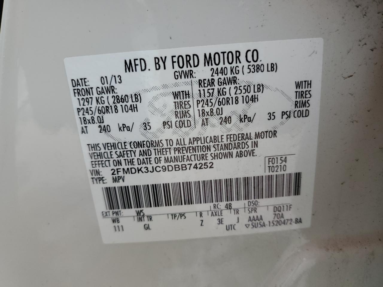 2013 Ford Edge - Image 13