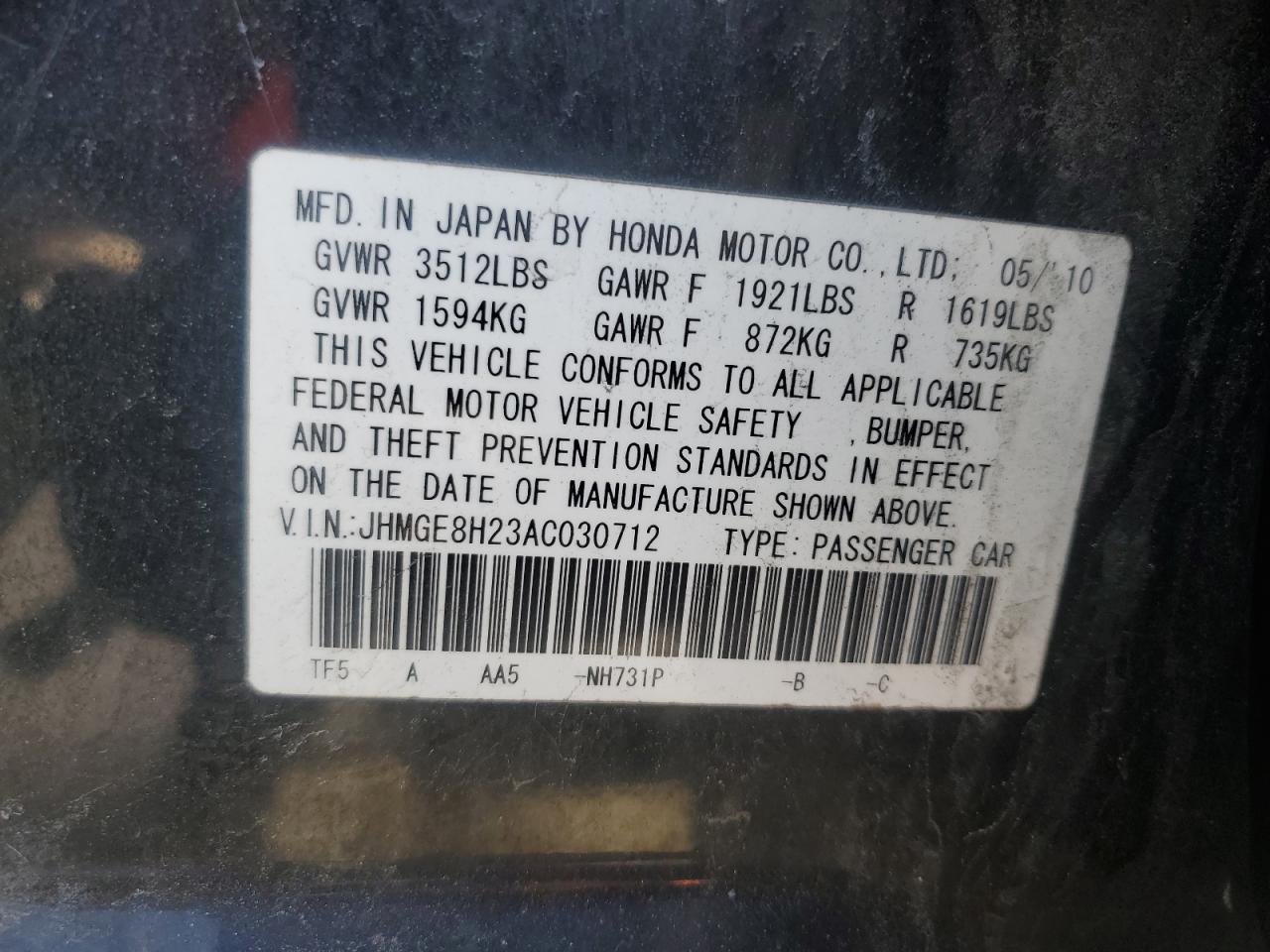 2010 Honda Fit - Image 14