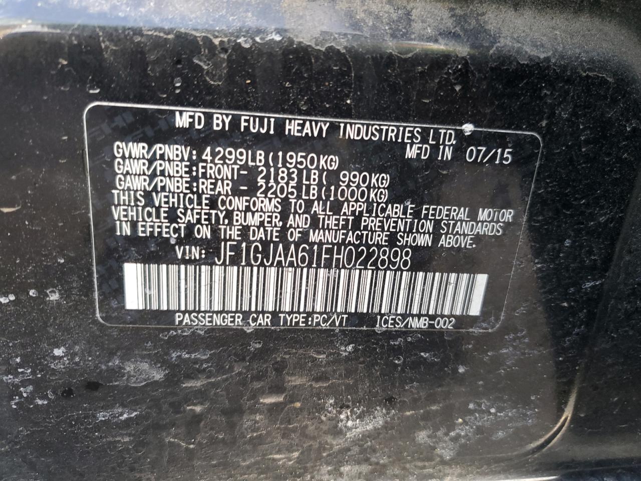 2015 Subaru Impreza - Image 12