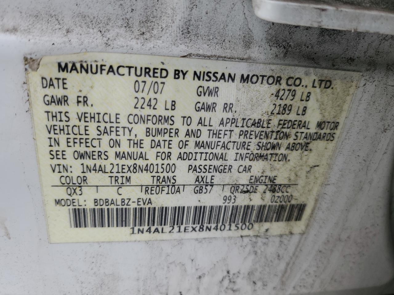 2008 Nissan Altima - Image 12