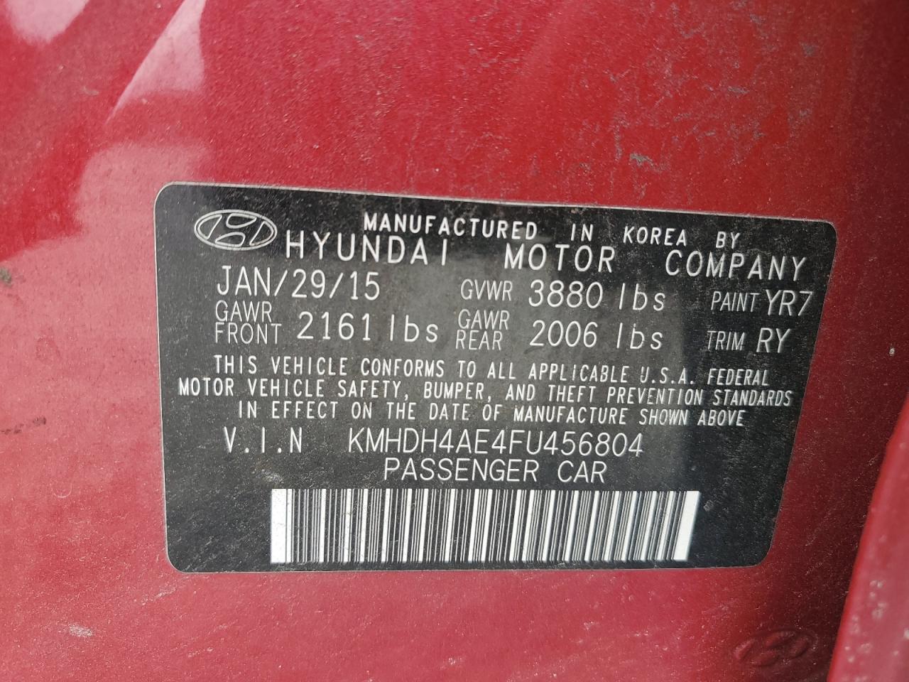 2015 Hyundai Elantra - Image 13