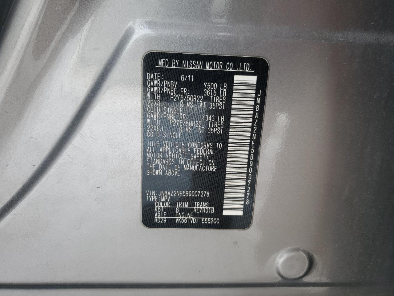 2011 Infiniti QX56 - Image 13