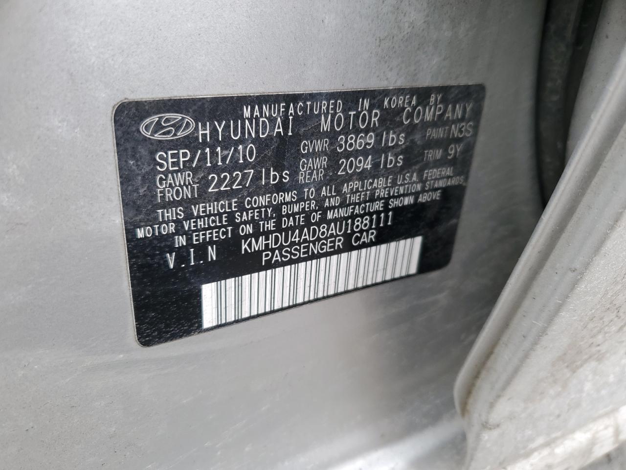 2010 Hyundai Elantra - Image 12