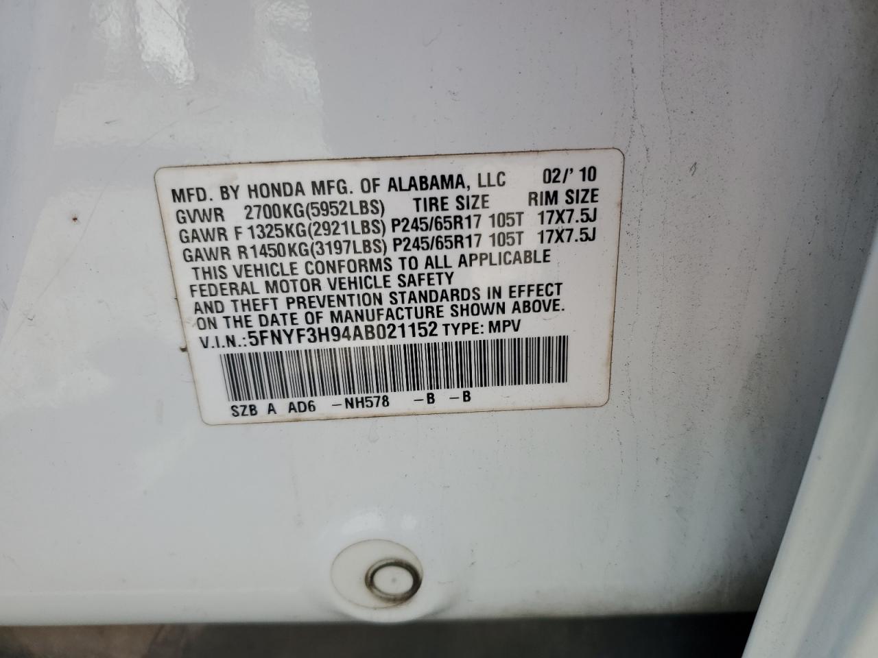 2010 Honda Pilot - Image 14
