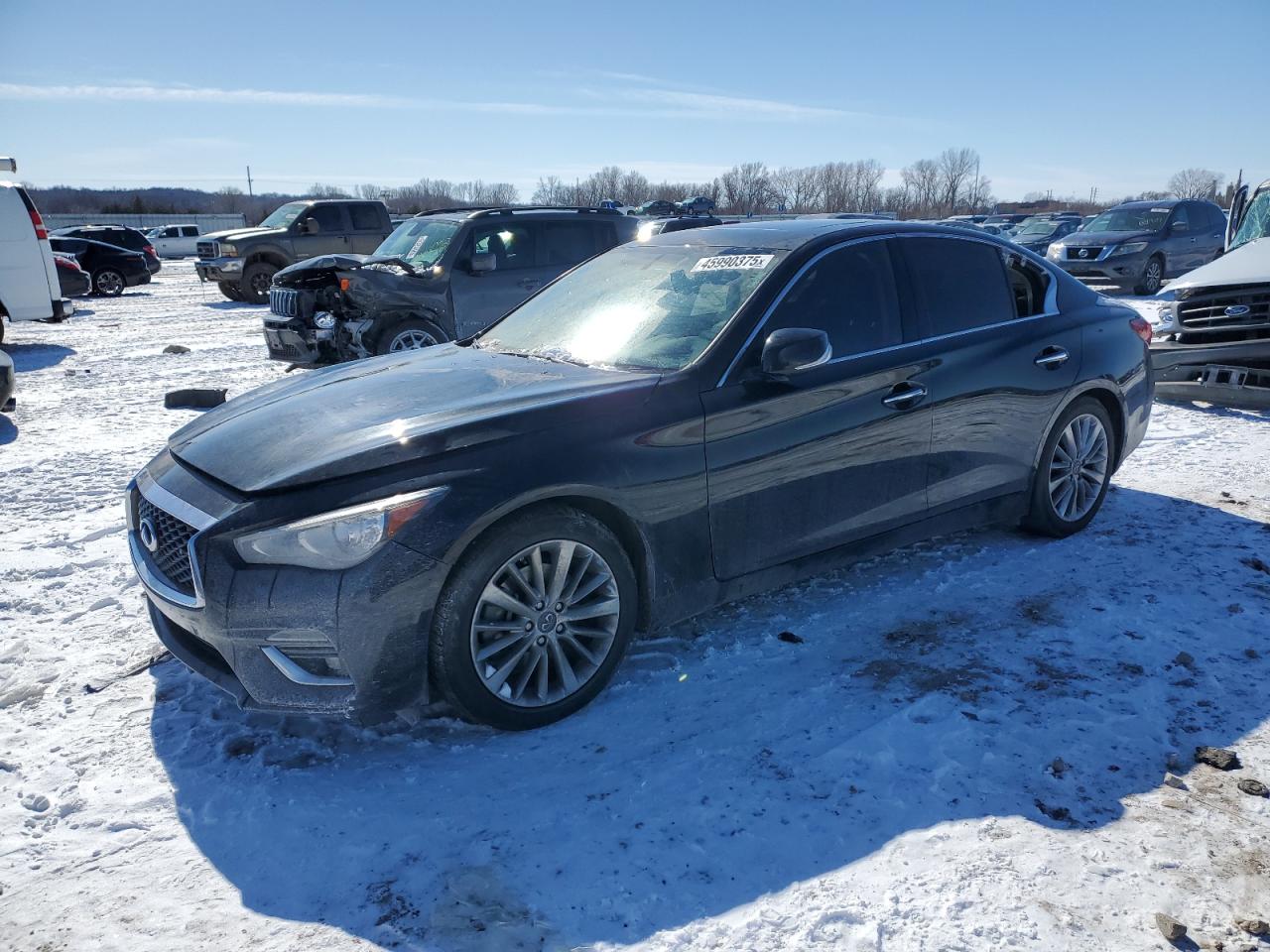 2020 Infiniti Q50 Pure zu verkaufen in Kansas City, KS - Front End