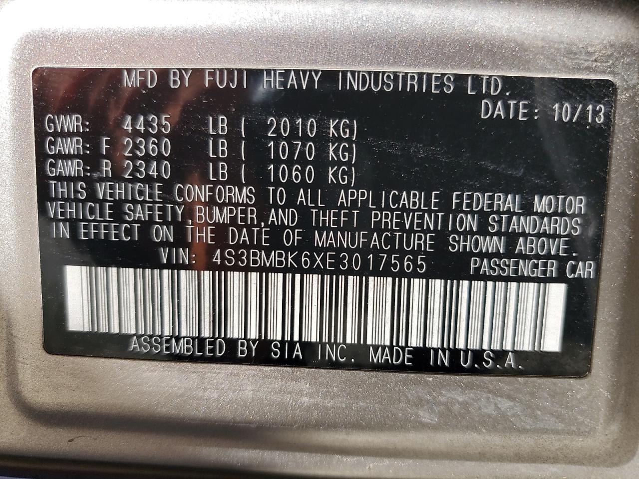 2014 Subaru Legacy - Image 12