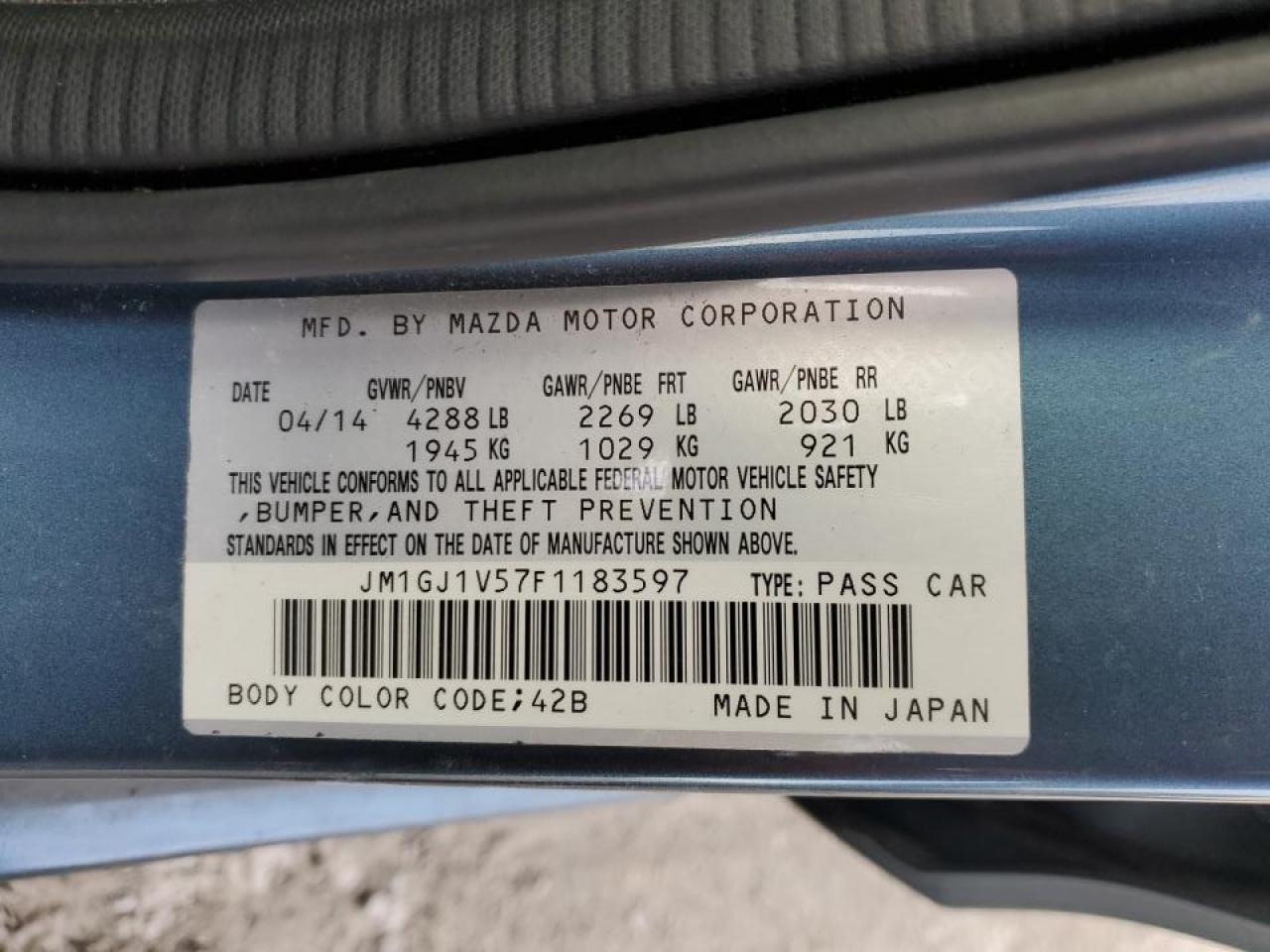2015 Mazda 6 - Image 12