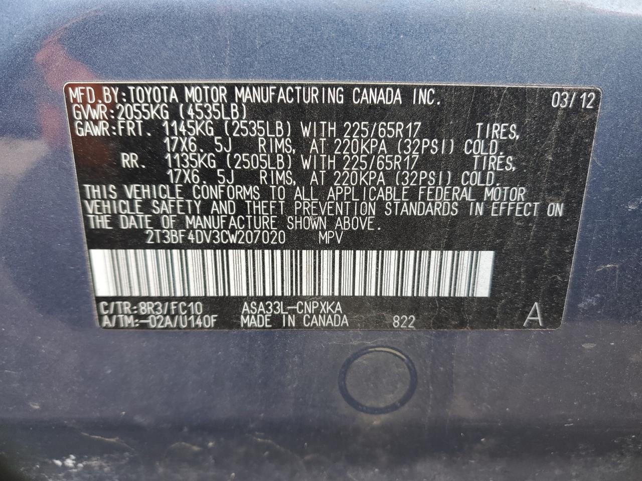 2012 Toyota RAV 4 - Image 13
