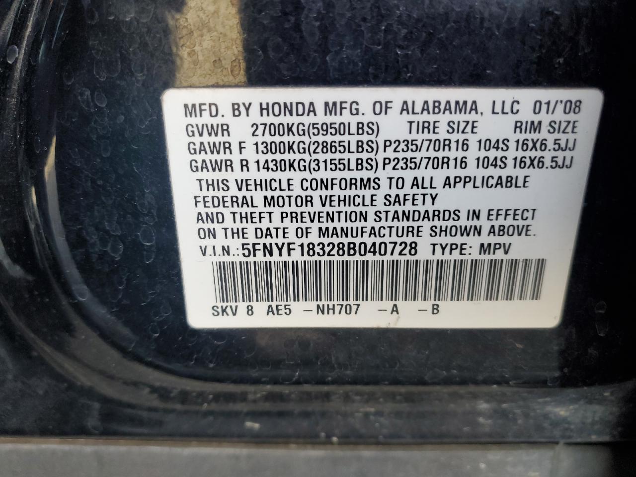 2008 Honda Pilot - Image 13