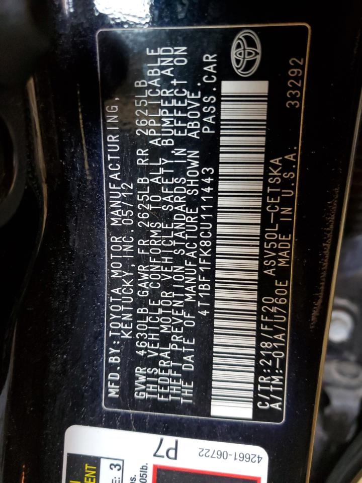 2012 Toyota Camry - Image 12
