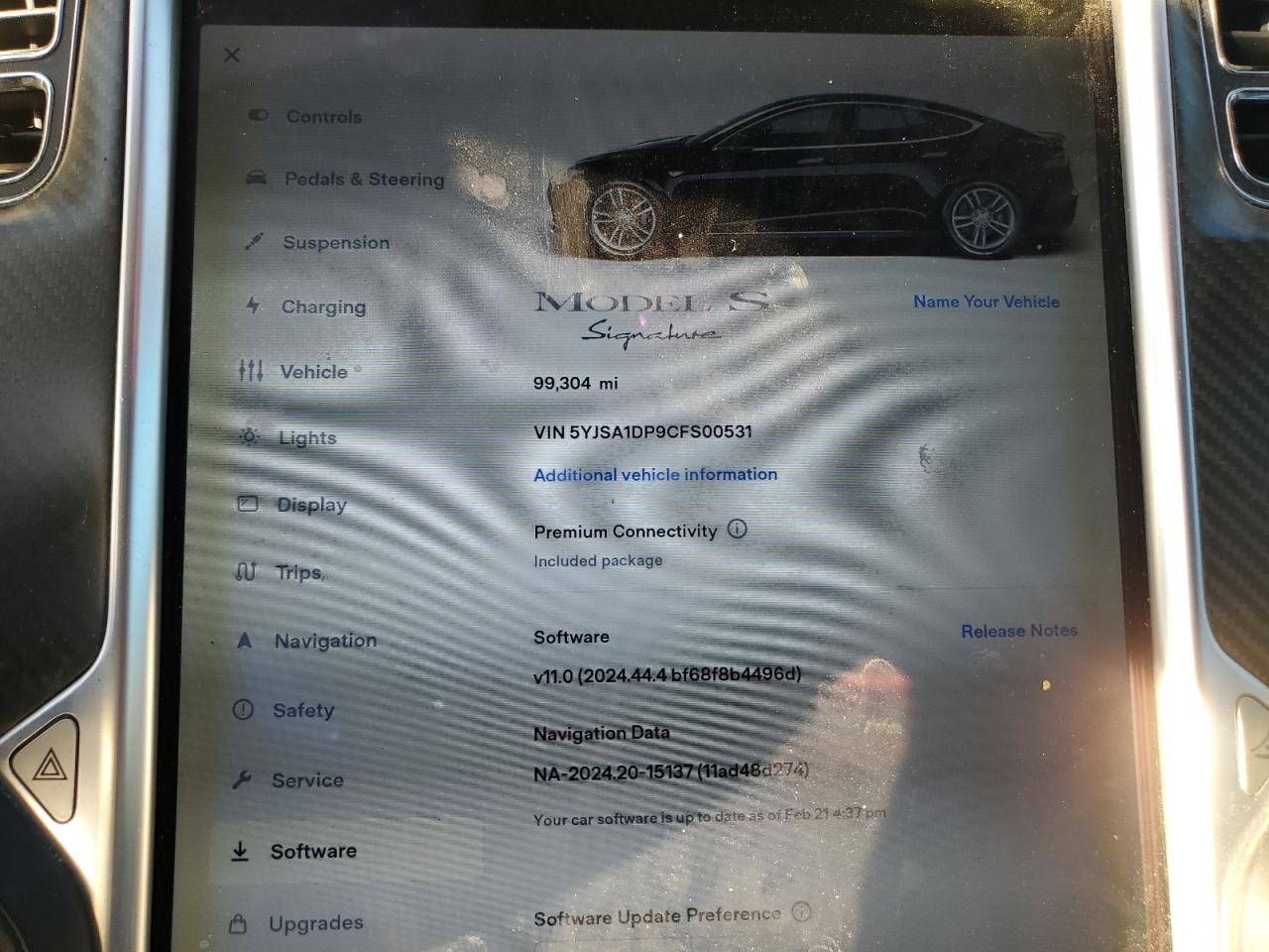 2012 Tesla Model S VIN: 5YJSA1DP9CFS00531 Lot: 46422685