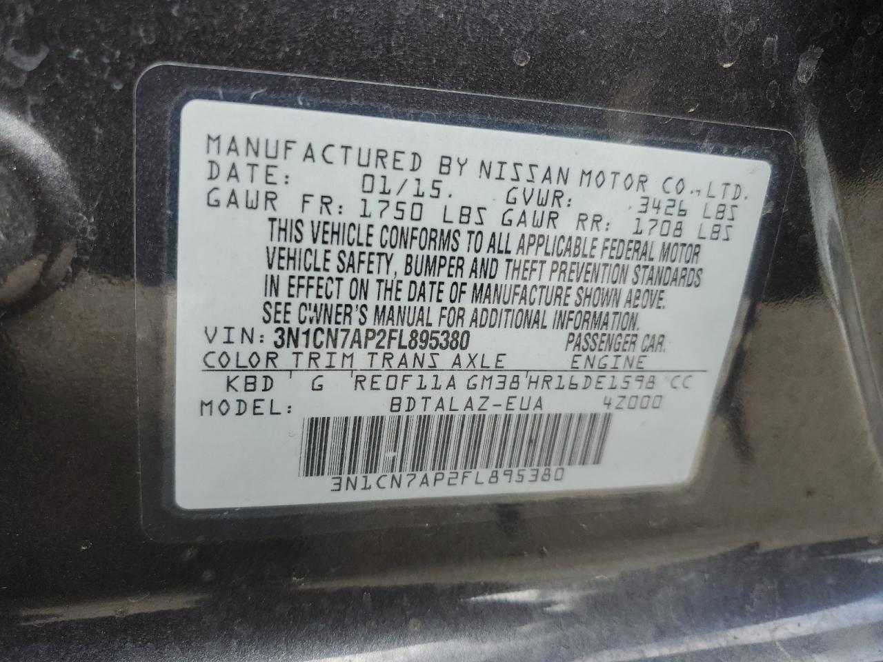 2015 Nissan Versa - Image 12