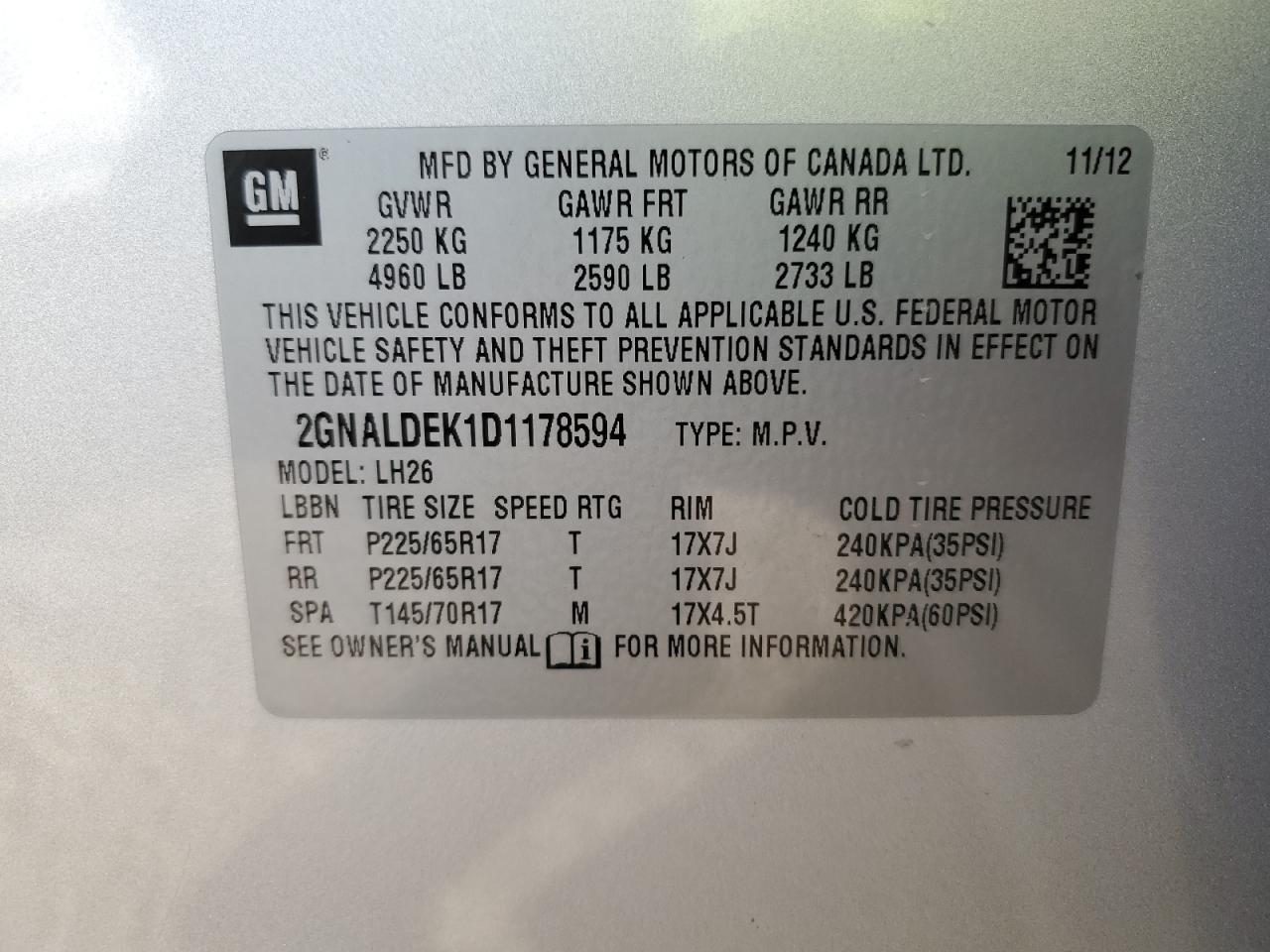 2013 Chevrolet Equinox - Image 13