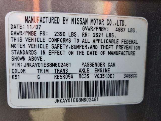 2008 INFINITI M35 BASE