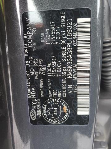 2023 HYUNDAI KONA SEL  