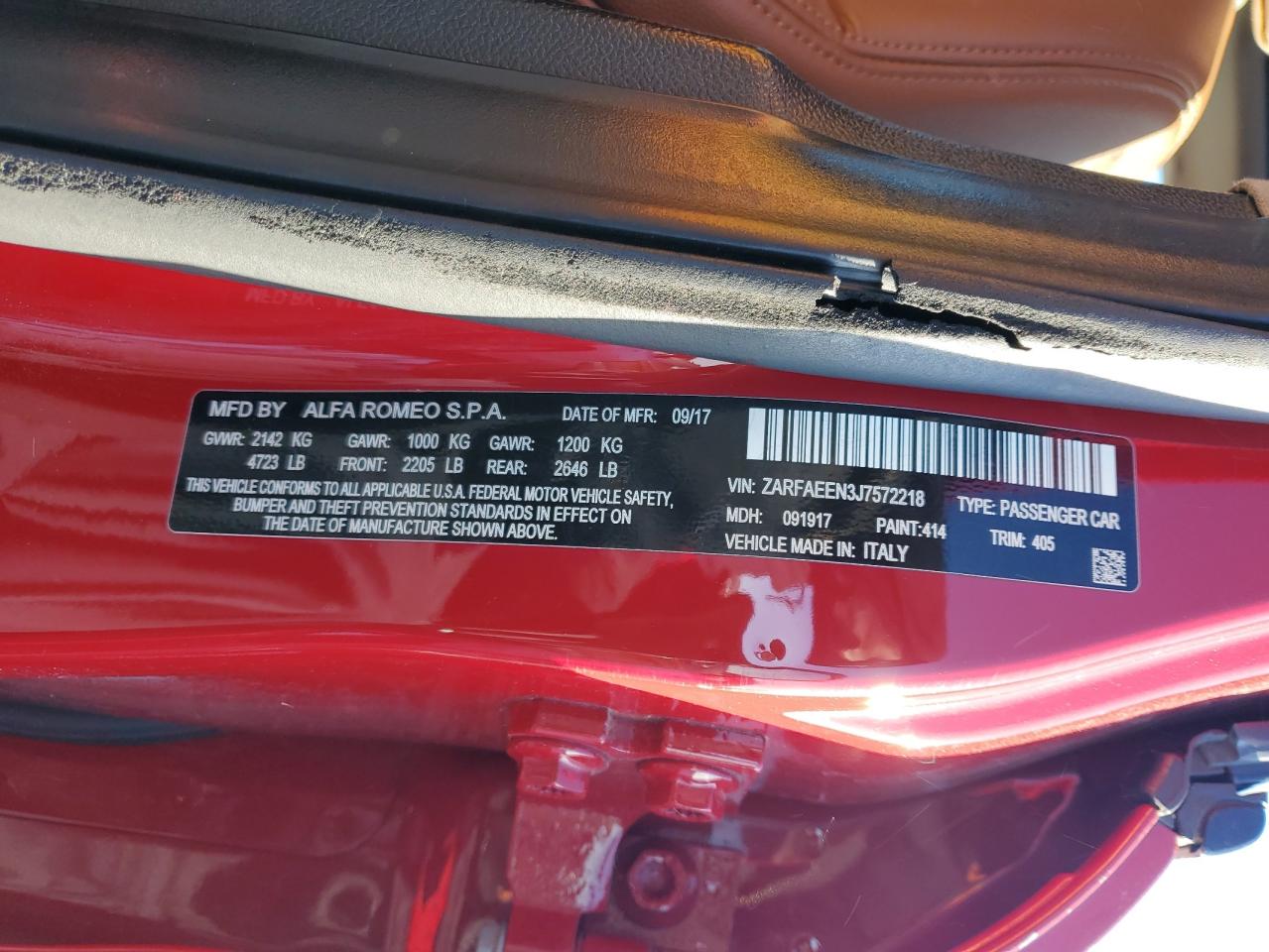 2018 Alfa Romeo Giulia - Image 12