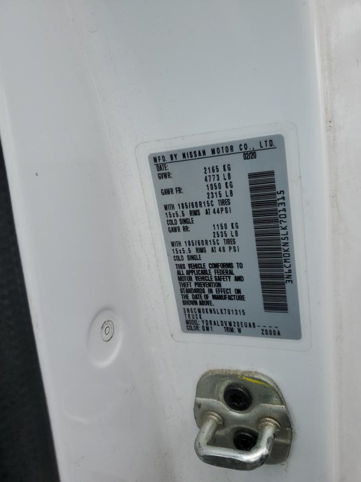 3N6CM0KN5LK701315 NISSAN NV 2020