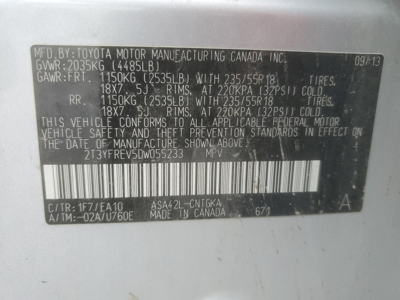 2013 Toyota RAV 4 - Image 15