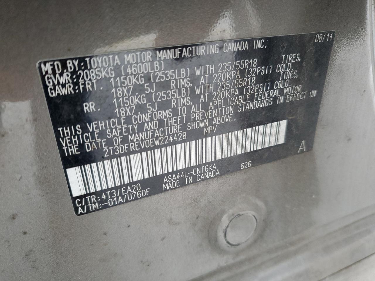 2014 Toyota RAV 4 - Image 14
