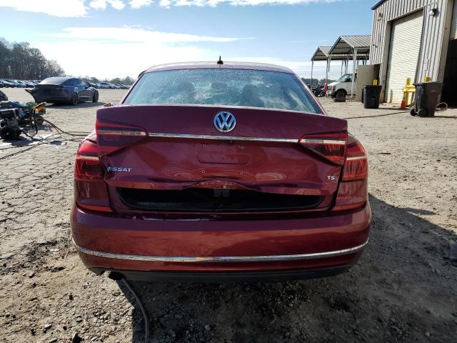  VOLKSWAGEN PASSAT 2017 Red