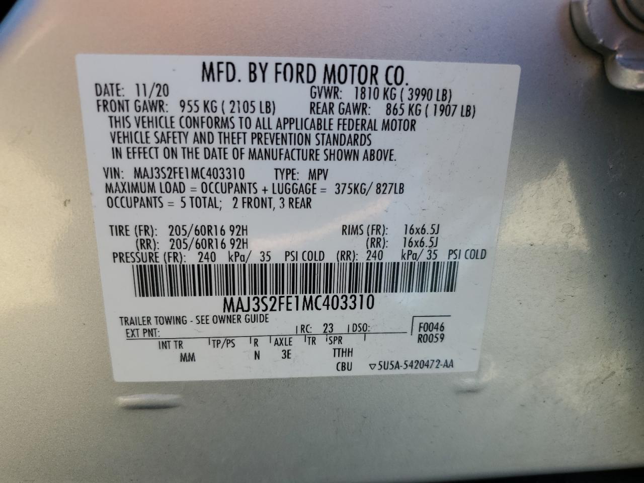 2021 Ford EcoSport - Image 13