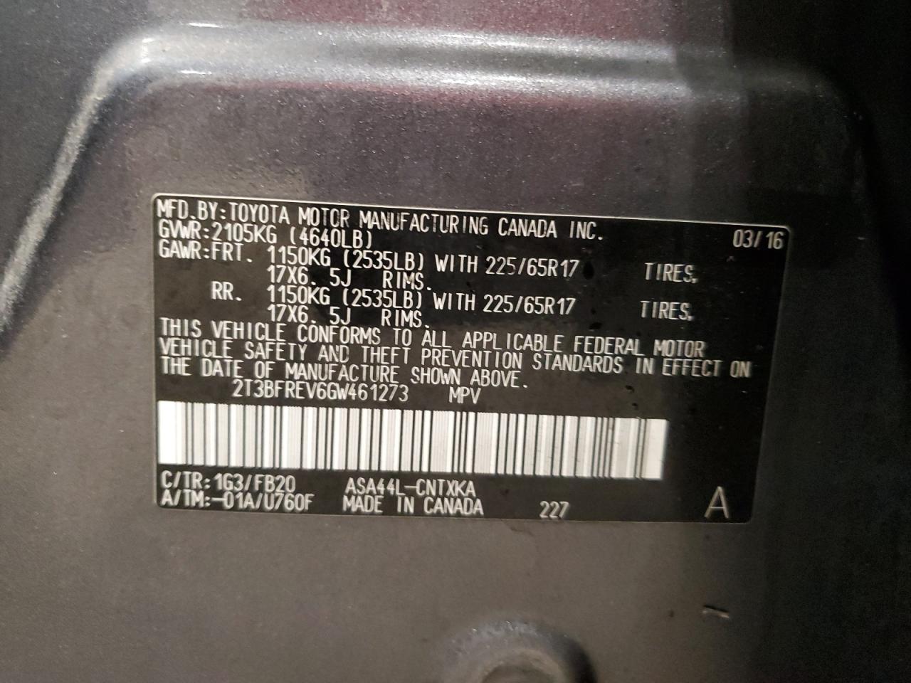 2016 Toyota RAV 4 - Image 13