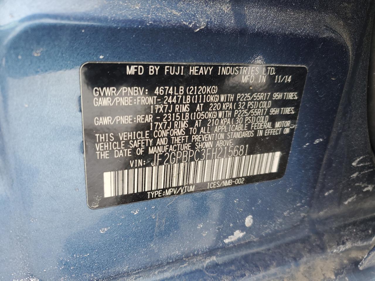 2015 Subaru XV - Image 15