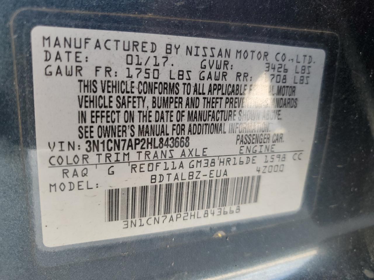 2017 Nissan Versa - Image 14